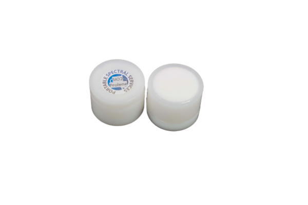 Sample cup top and bottom side shown